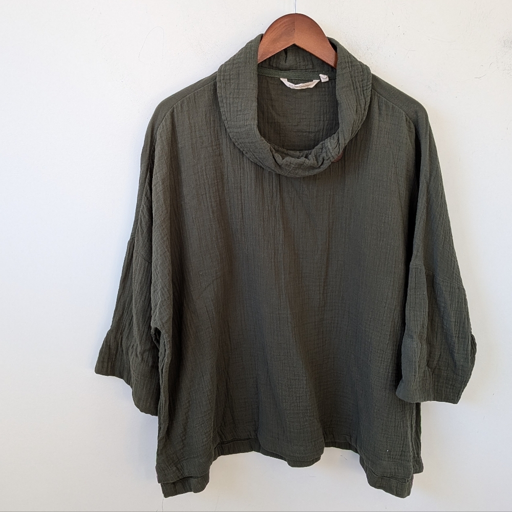 Women’s Olive Green Cowl Neck Top